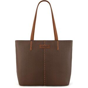 Versatile Coffee Color Wrangler Tote Bag - Women’s Shoulder Hobo Handbag
